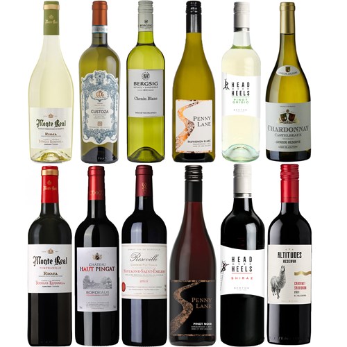 New World Vs Old World Wine Case of 12 - Premium Quality